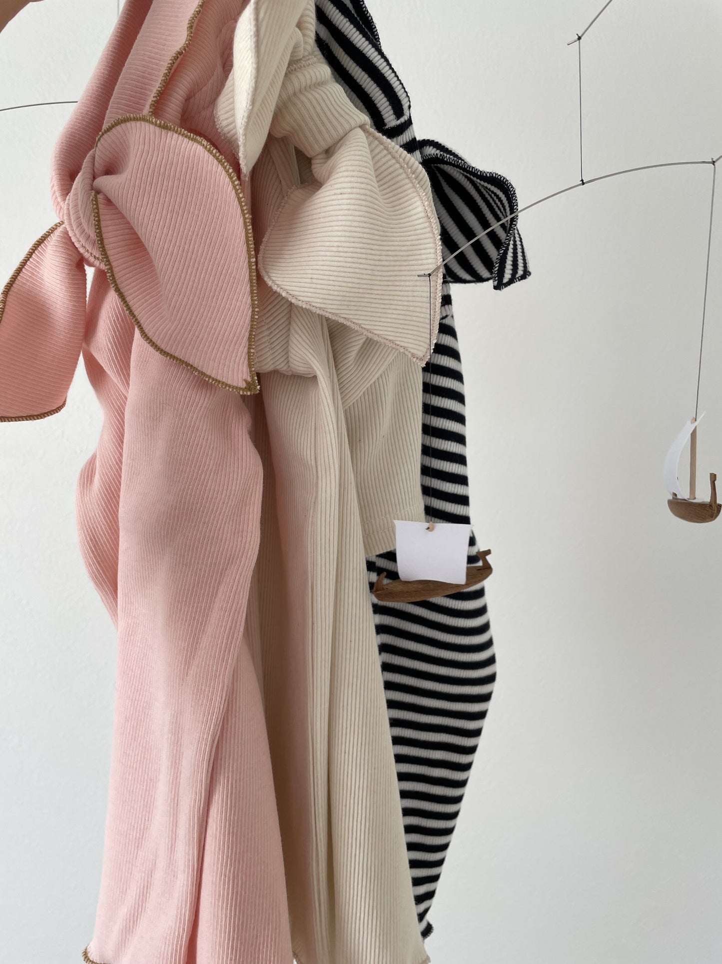 Cotton Bowtie Short Sleeves T Shirt Pink