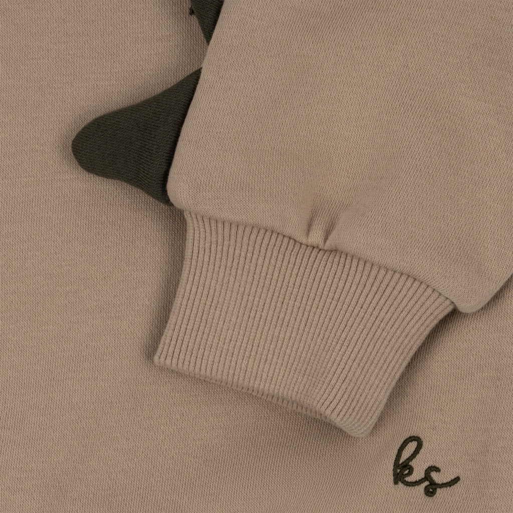 LOU Animal Spike Dino Organic Cotton Sweatshirt