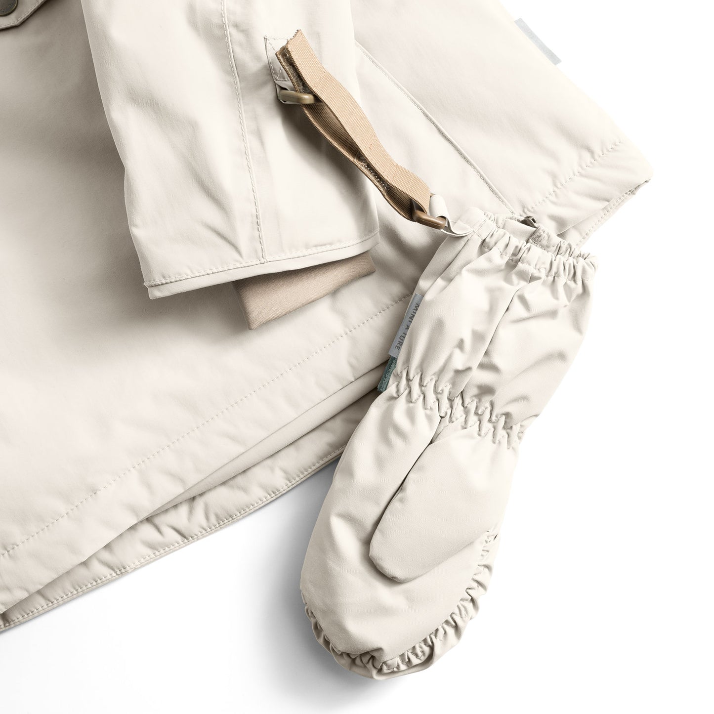 MATCESAR Fleece Lined Mittens Angora Cream