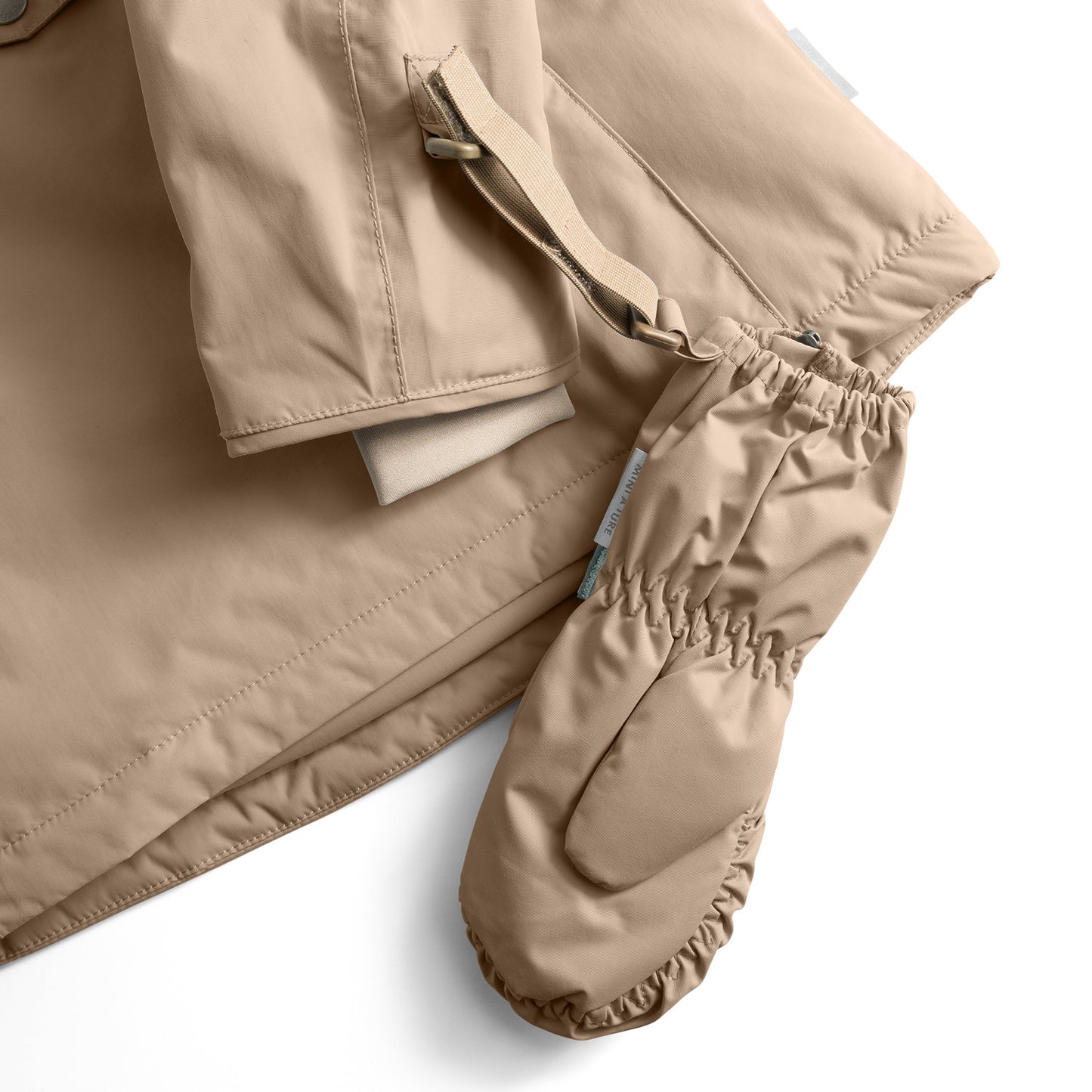 MATCESAR Fleece Lined Mittens Savannah Tan