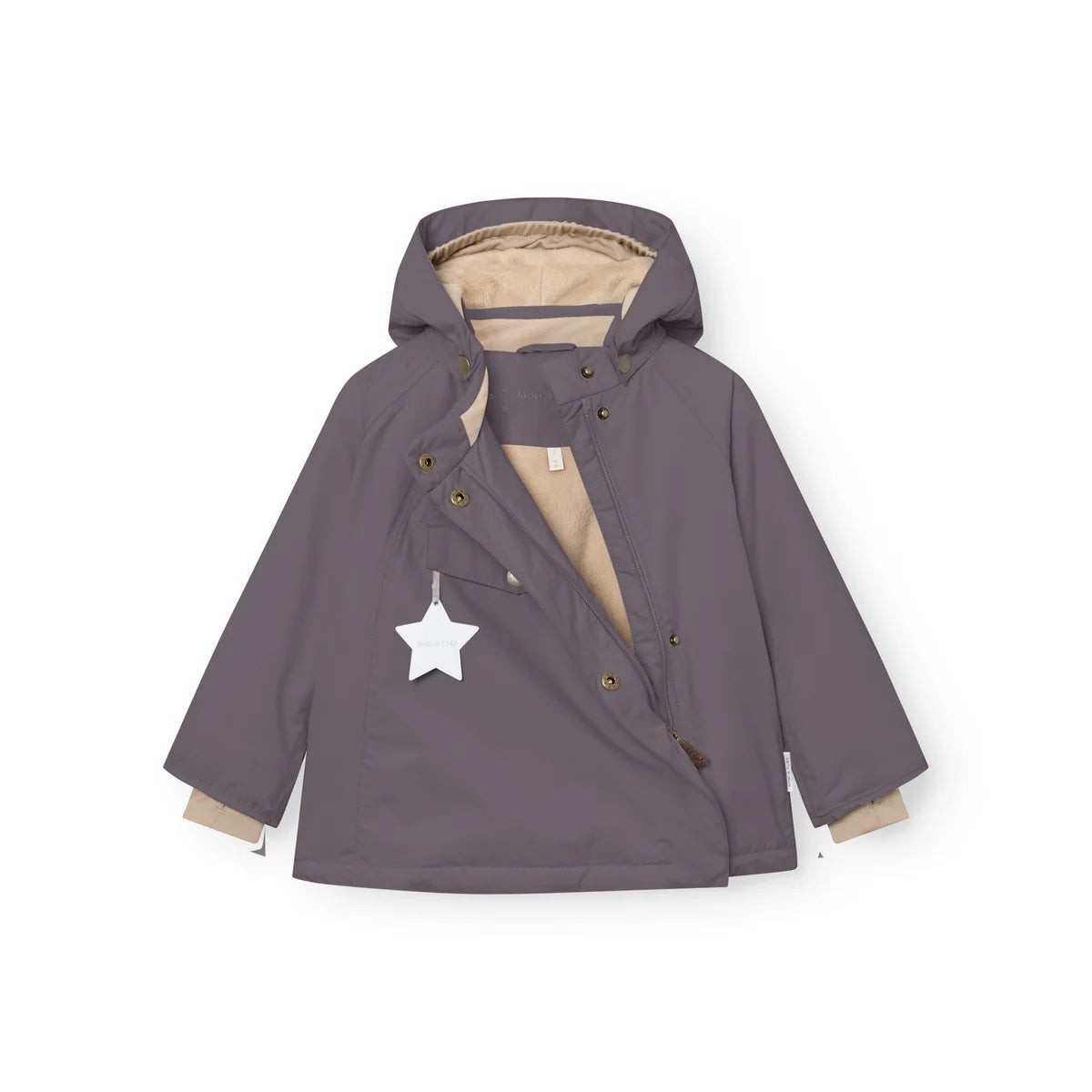Mini A Ture Fleece Lined Winter Jacket Plum Kitten