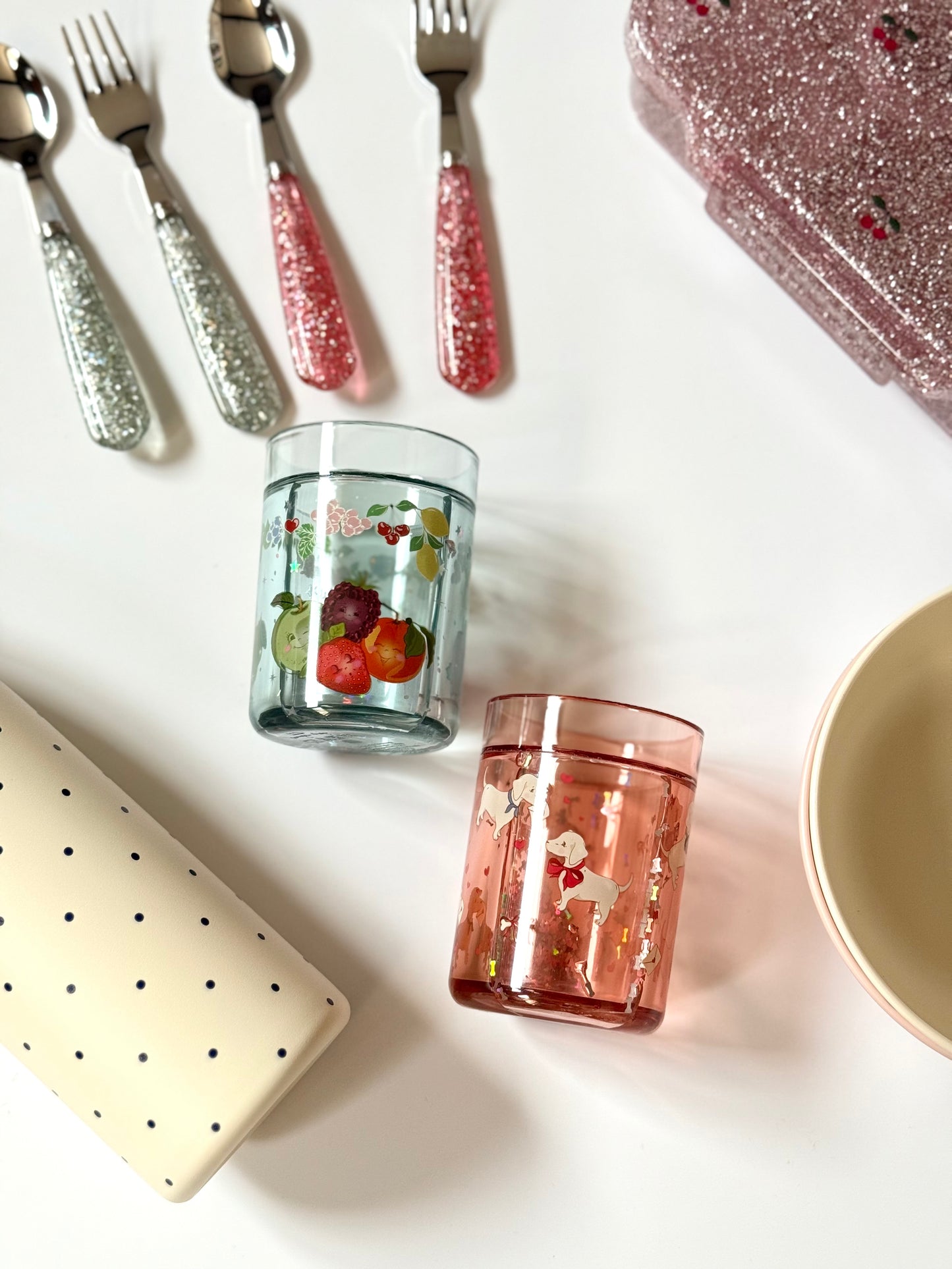 2 Pack Glitter Cups Fruity