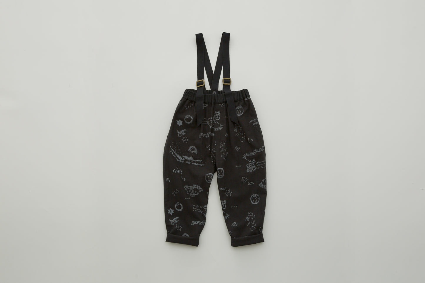 Aurora Tarina Printed Cotton Trouser Black