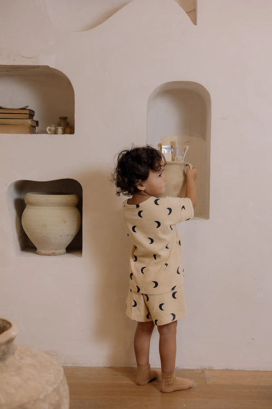 Pebble Midnight Terry Boxy T-shirt