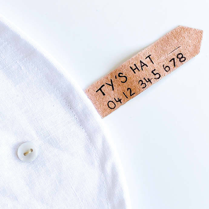 Girls Bucket Linen Sun Hat Pippa / Rosa