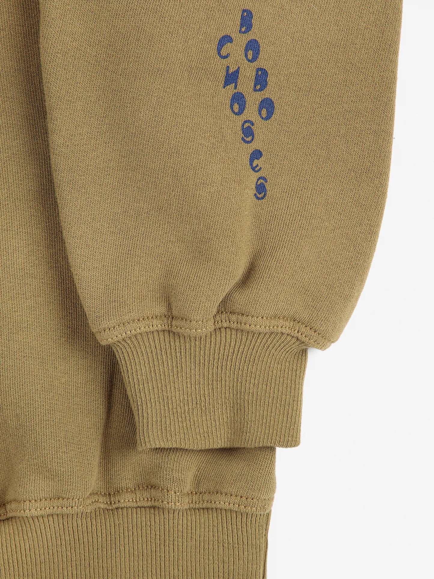 Bobo Choses Polo Organic Cotton Sweatshirt Khaki