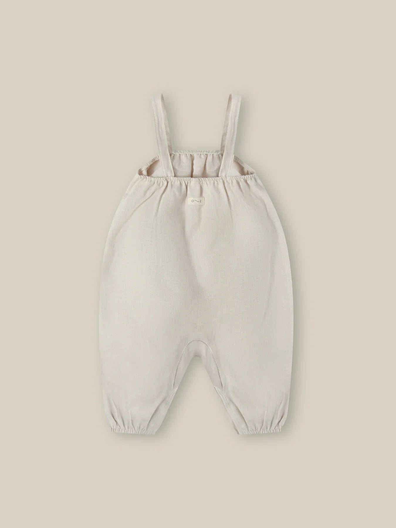 Ceramic White Artisan Organic Cotton Jumpsuit