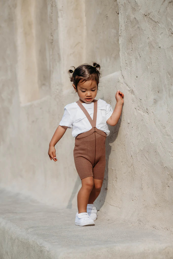 Shorty Organic Cotton Tights Granola