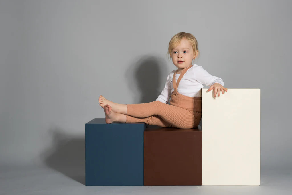 Footless Organic Cotton Tights Light Brown