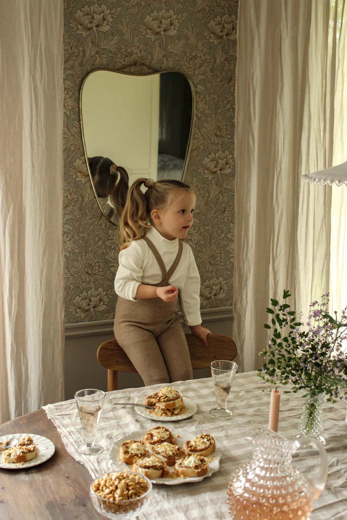 Footless Organic Cotton Tights Peanut Blend