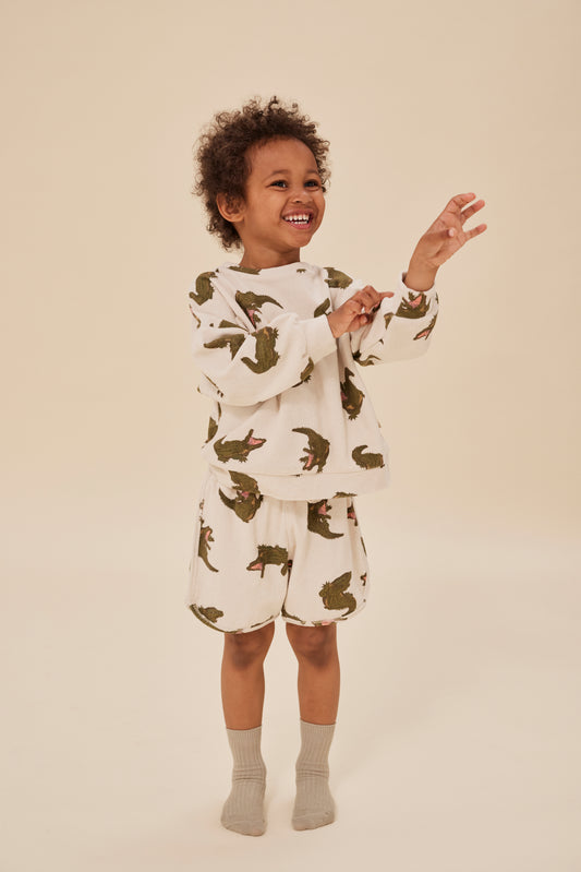 ITTY Organic Cotton Sweatshirt Crocodile
