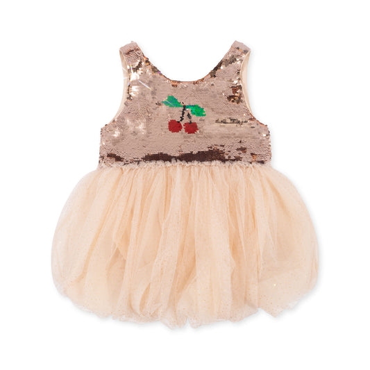 MINNU Sleeveless Dress Cherry