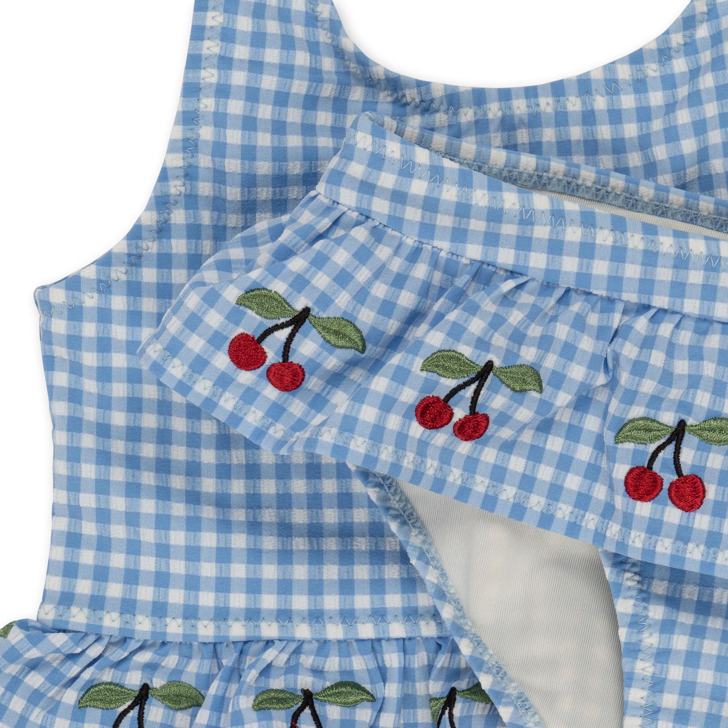 SOLINE BIKINI Checked blue