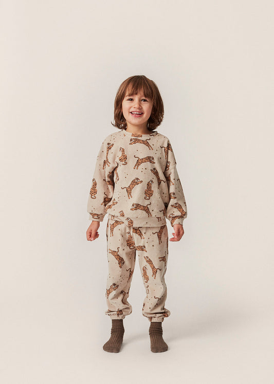 ITTY Organic Cotton Sweatshirt Tiger Sand