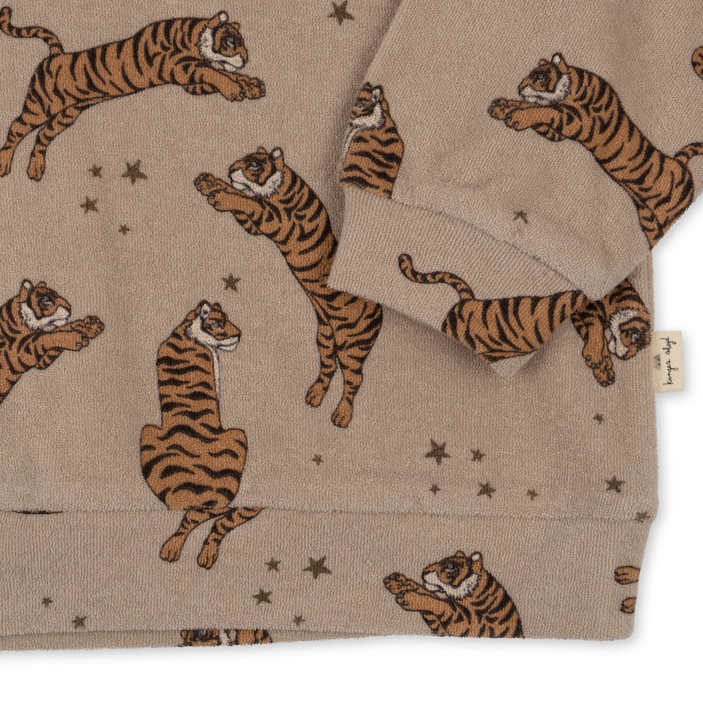 ITTY Organic Cotton Sweatshirt Tiger Sand