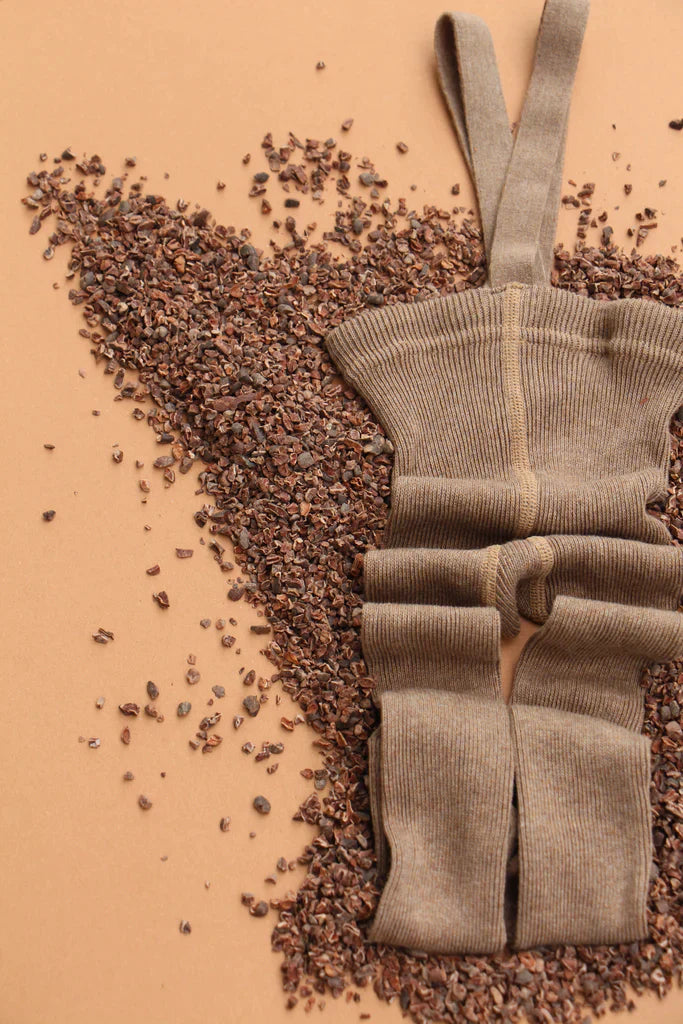 Footless Organic Cotton Tights Cocoa Blend