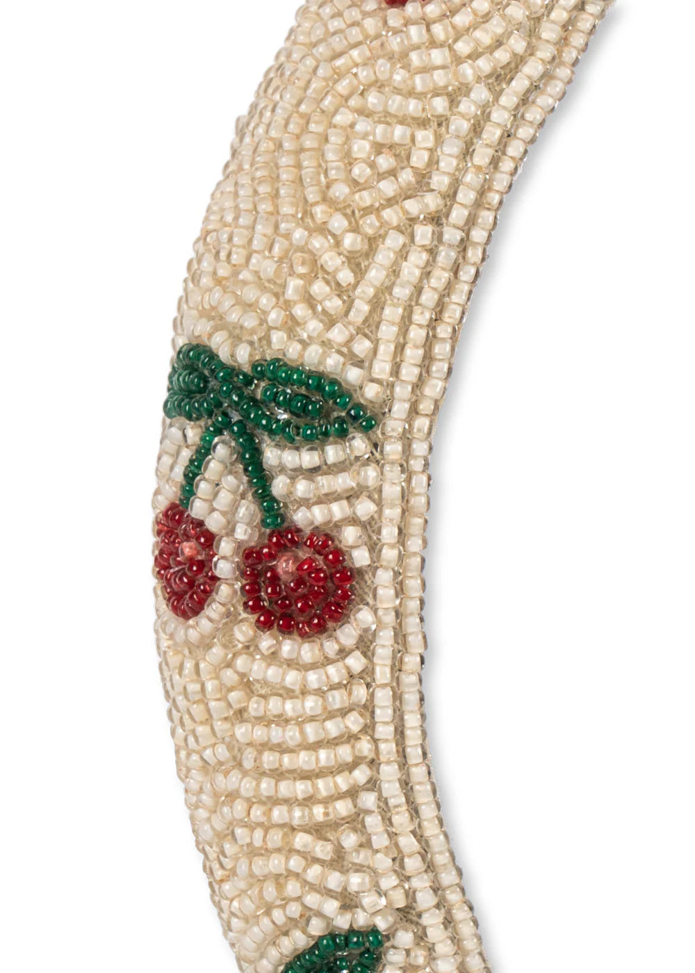 Beaded Headband Cherry