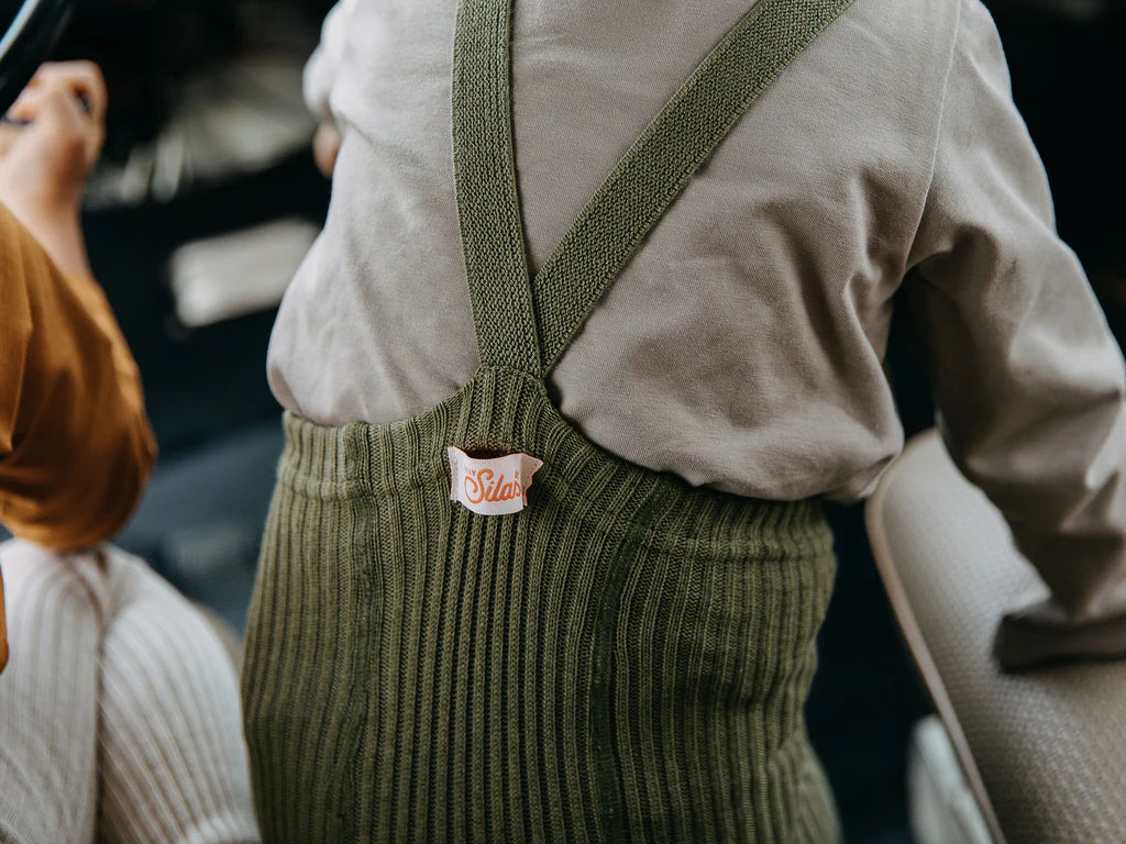 Hippy Footless Organic Cotton Olive