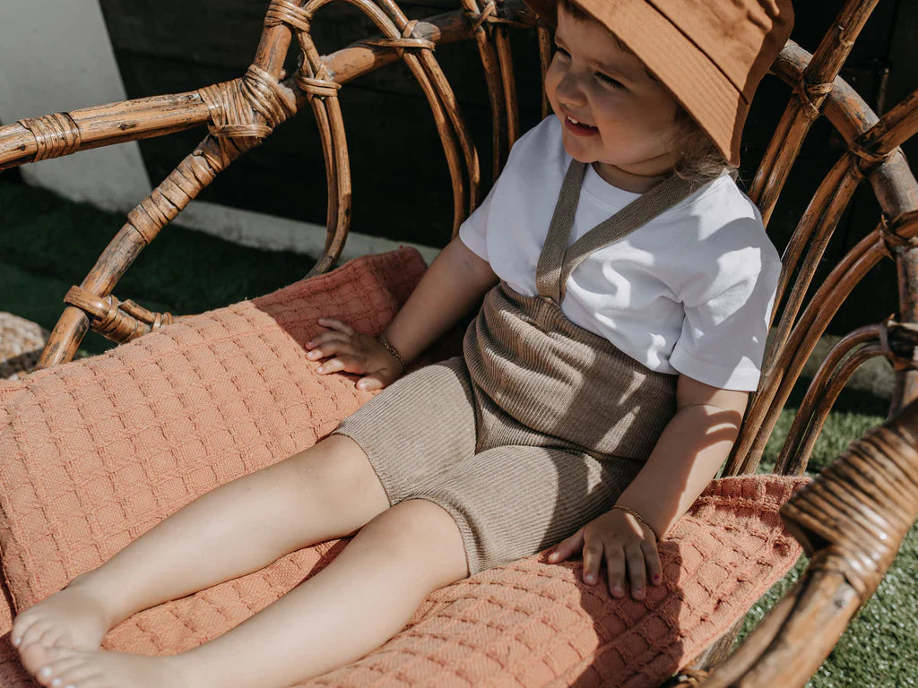 Shorty Organic Cotton Tights Peanut Blend