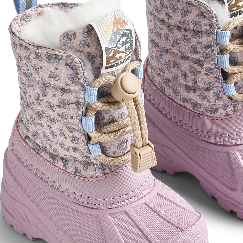 【Pre-order】Wheat Winterboot Aleex-lilac blue flowers