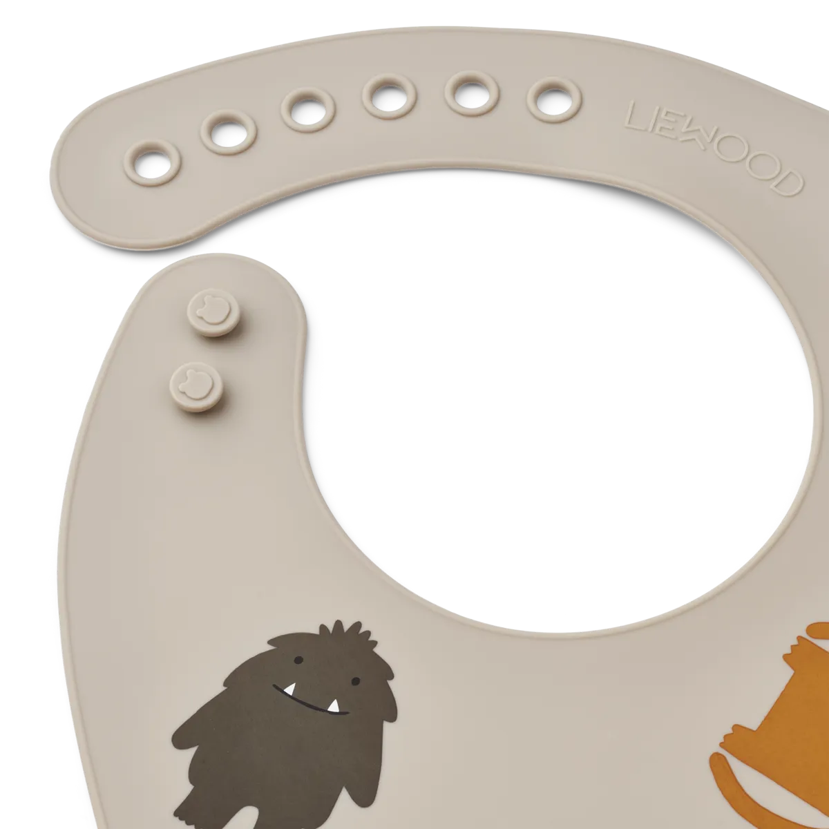 Tilda Printed Bib 2 Pack Monster