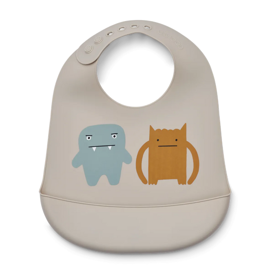 Tilda Printed Bib 2 Pack Monster