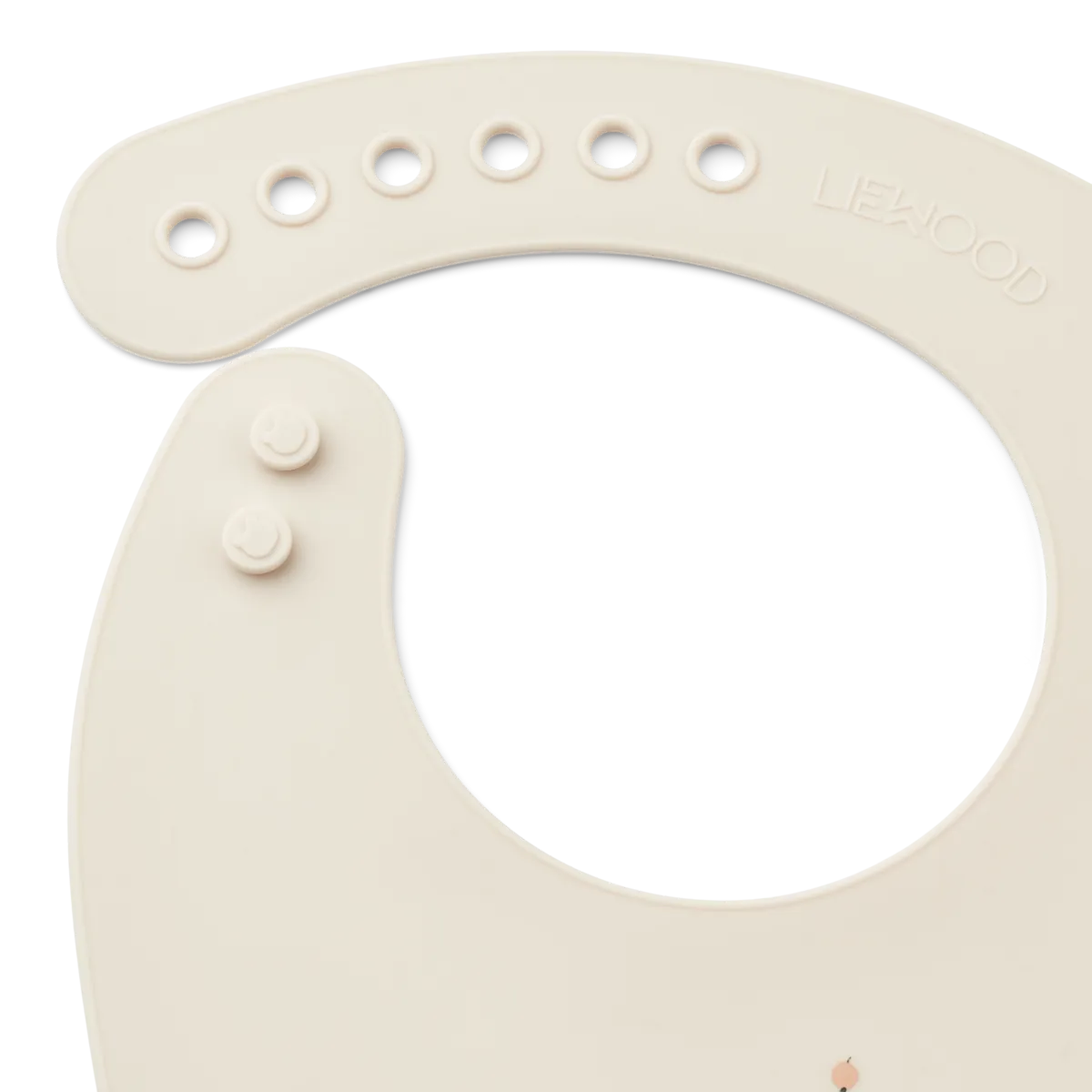 Tilda Printed Bib 2 Pack Peach