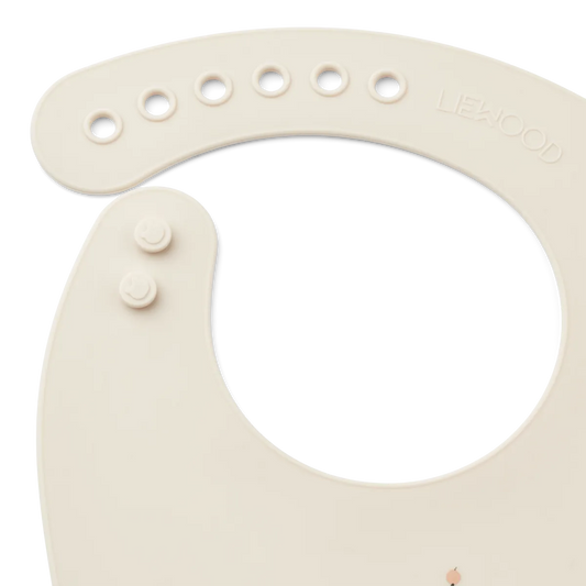 Tilda Printed Bib 2 Pack Peach