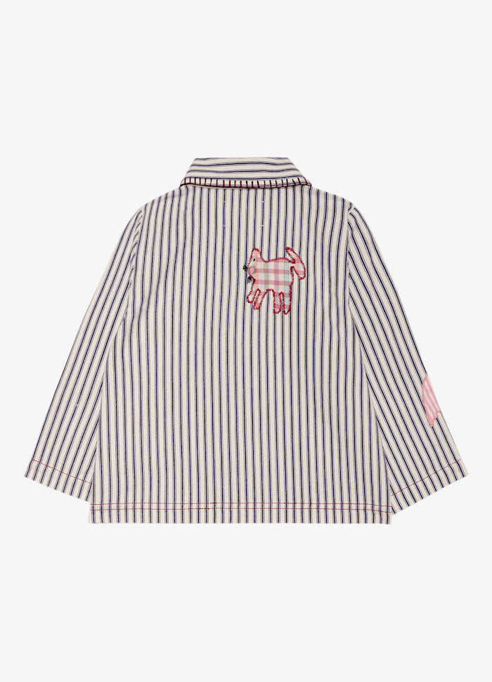 Sissel Edelbo My MINI Striped Kids Jacket Milk Lad