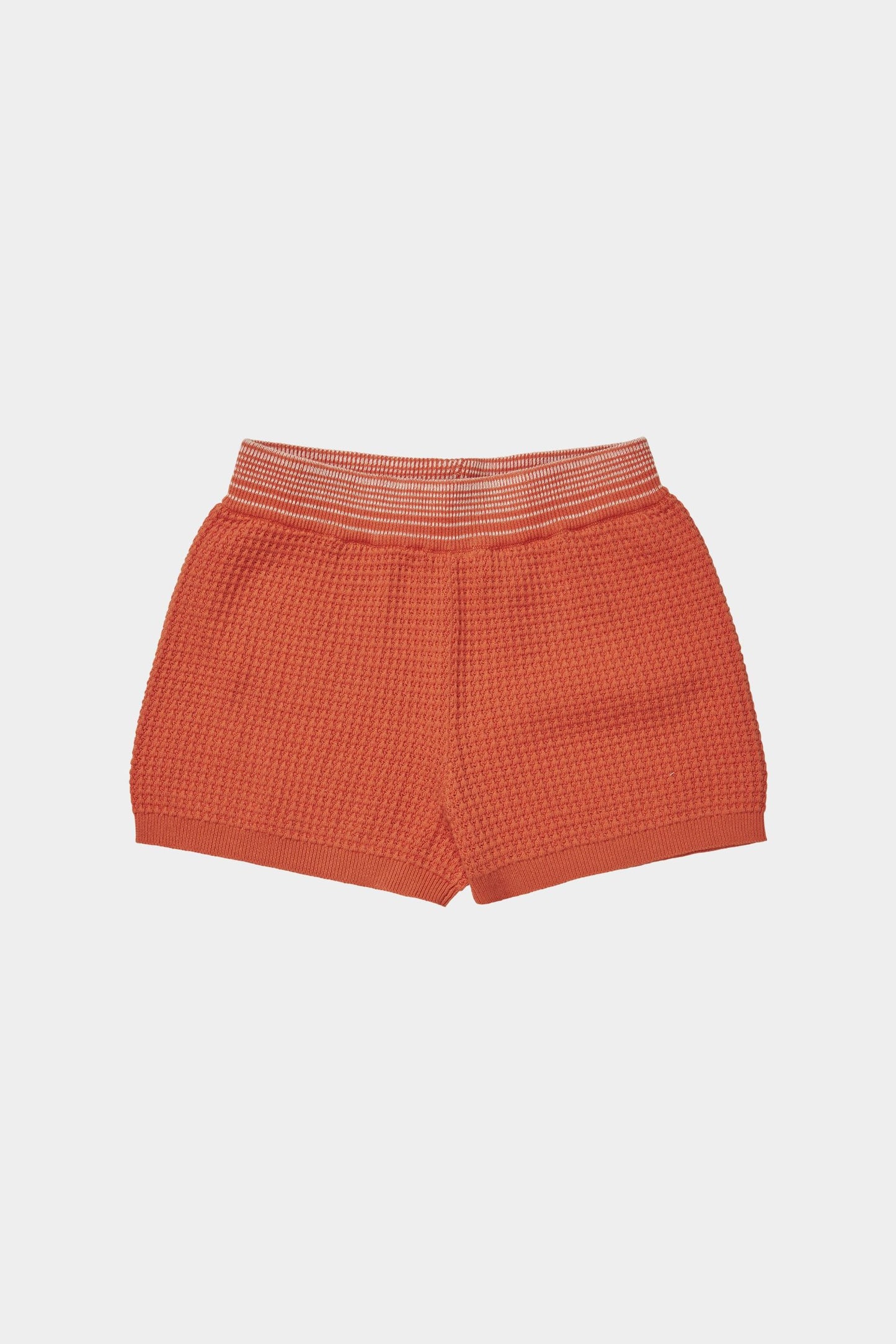 Organic Cotton Structure Shorts Tangerine
