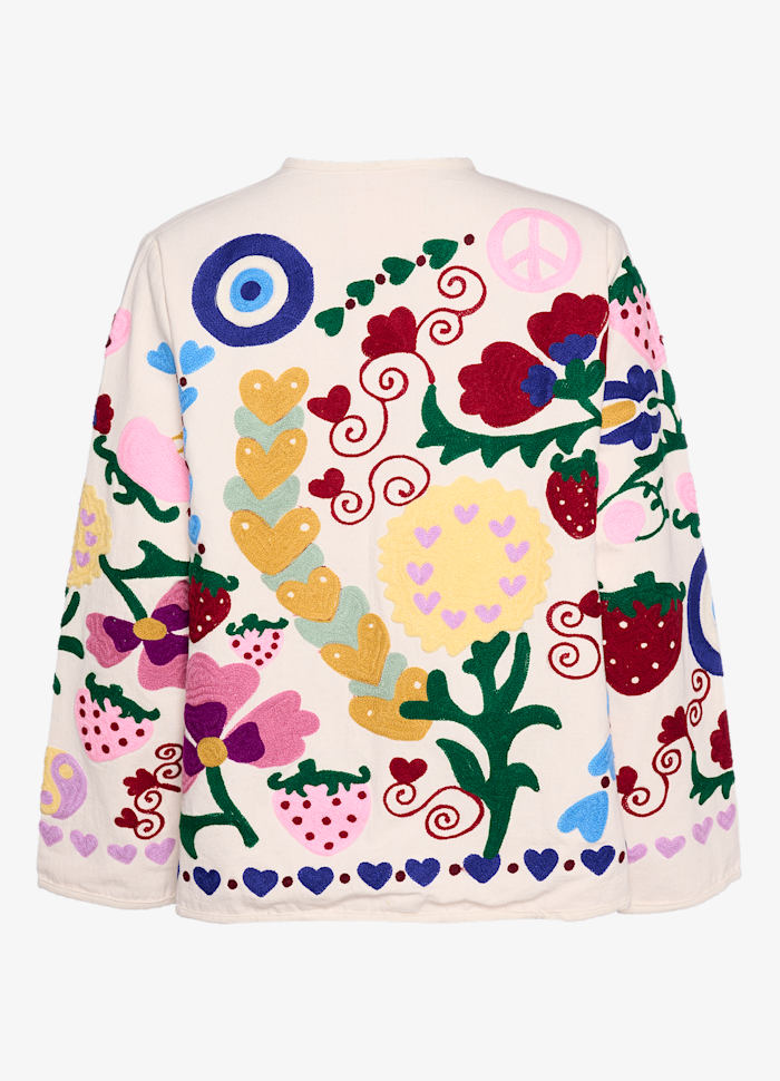 Sissel Edelbo Maggie Suzani Jacket White Rose