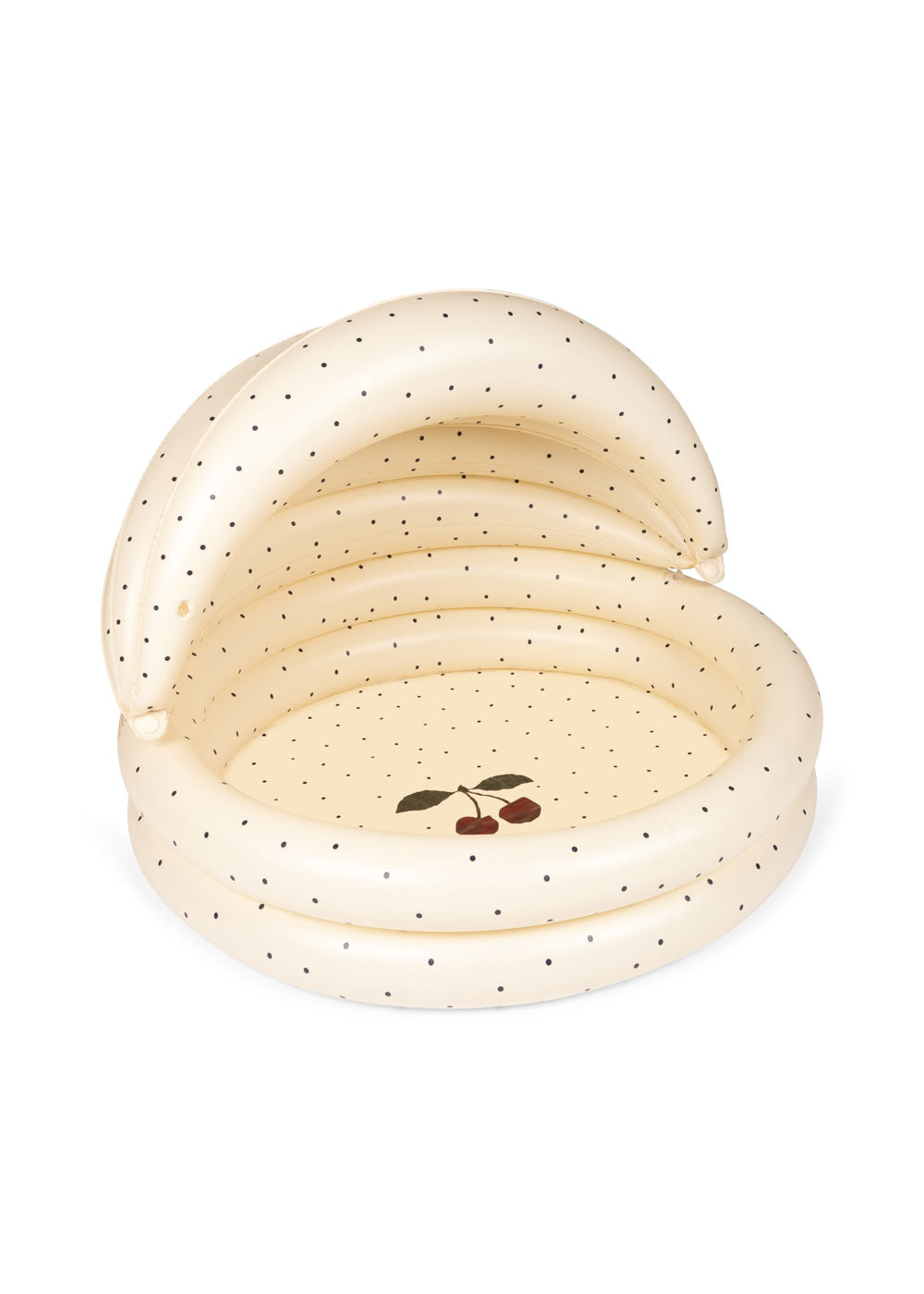Kids Inflatable Cherry Splash Pool | Polka Dot Baby Pool with Sunshade