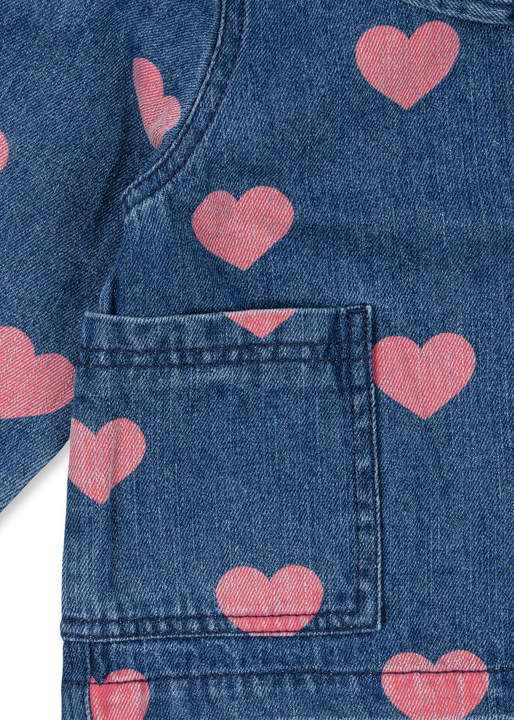 MAGOT Denim Shirt Organic Cotton Hearts