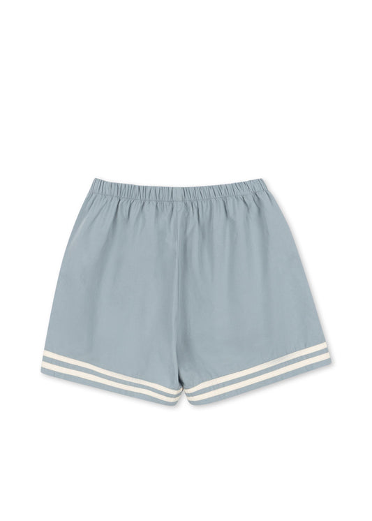 Kids Organic Cotton Sailor Shorts Light Blue