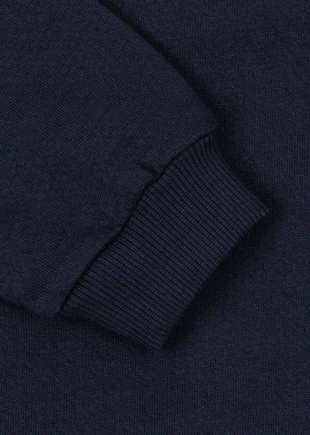 LOUPY LOU Organic Cotton Half Zip Sweat Dark Navy