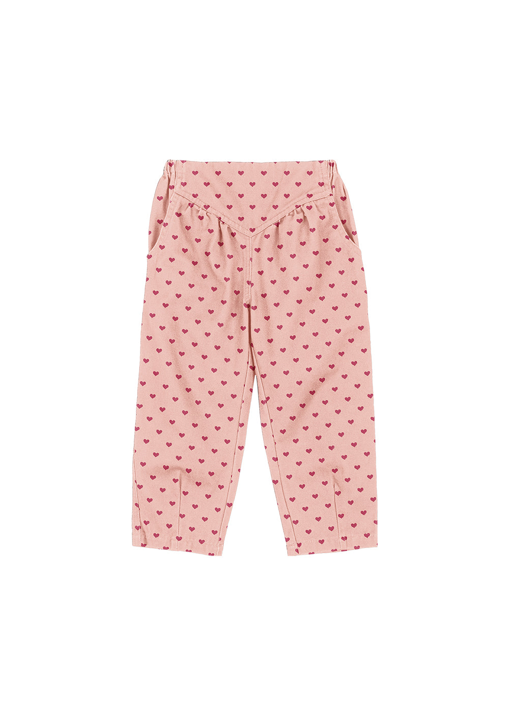 NOLA Organic Cotton Hearts Printed Pants Pink