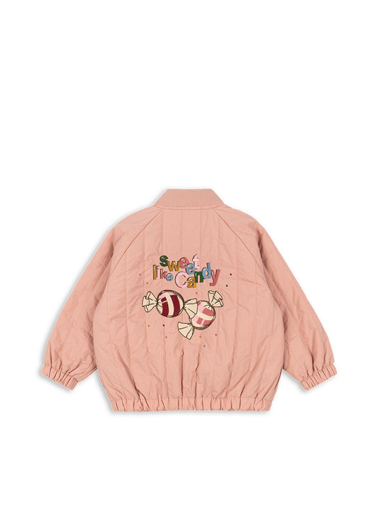 JUNO Bomber Jacket Candy Cameo Brown