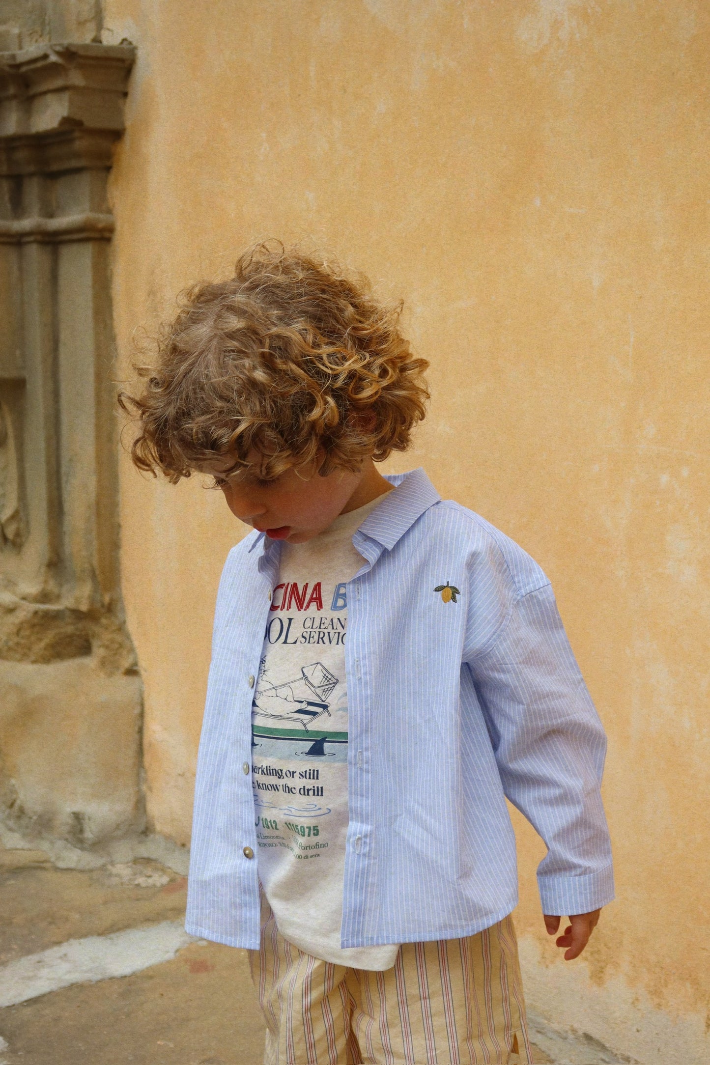 3 Pack ASLI Organic Cotton Striped Summer Shorts Yellow