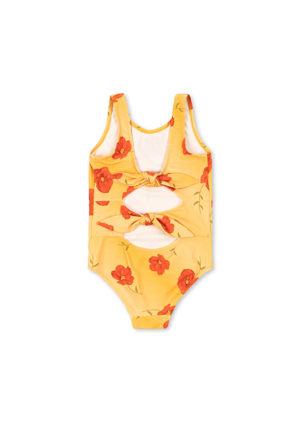 Konges Slojd ABRIA Girls Floral Swimsuit One-Piece Yellow
