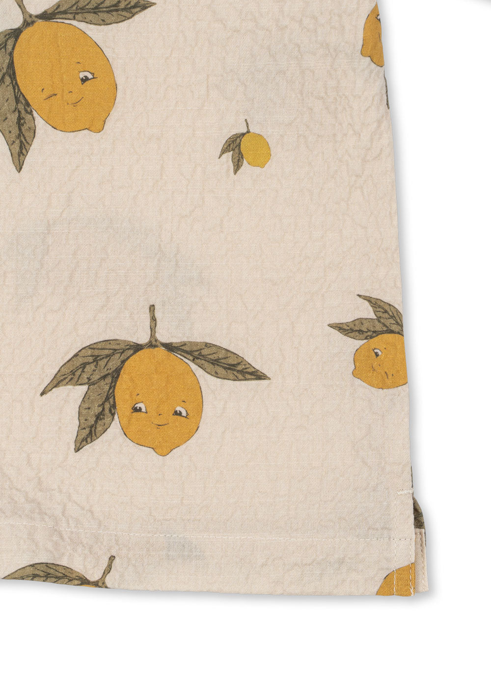 Konges Slojd ELLIOT Kids Short Sleeves Shirt Organic Cotton Lemon Print
