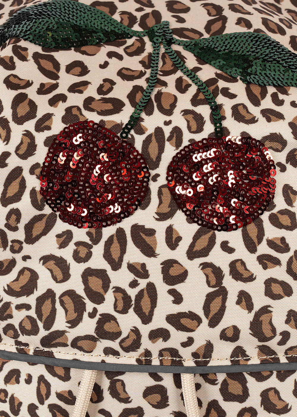 Kids CLOVER Schoolbag Leopard Print Backpack | Cherry School Bag for Girls