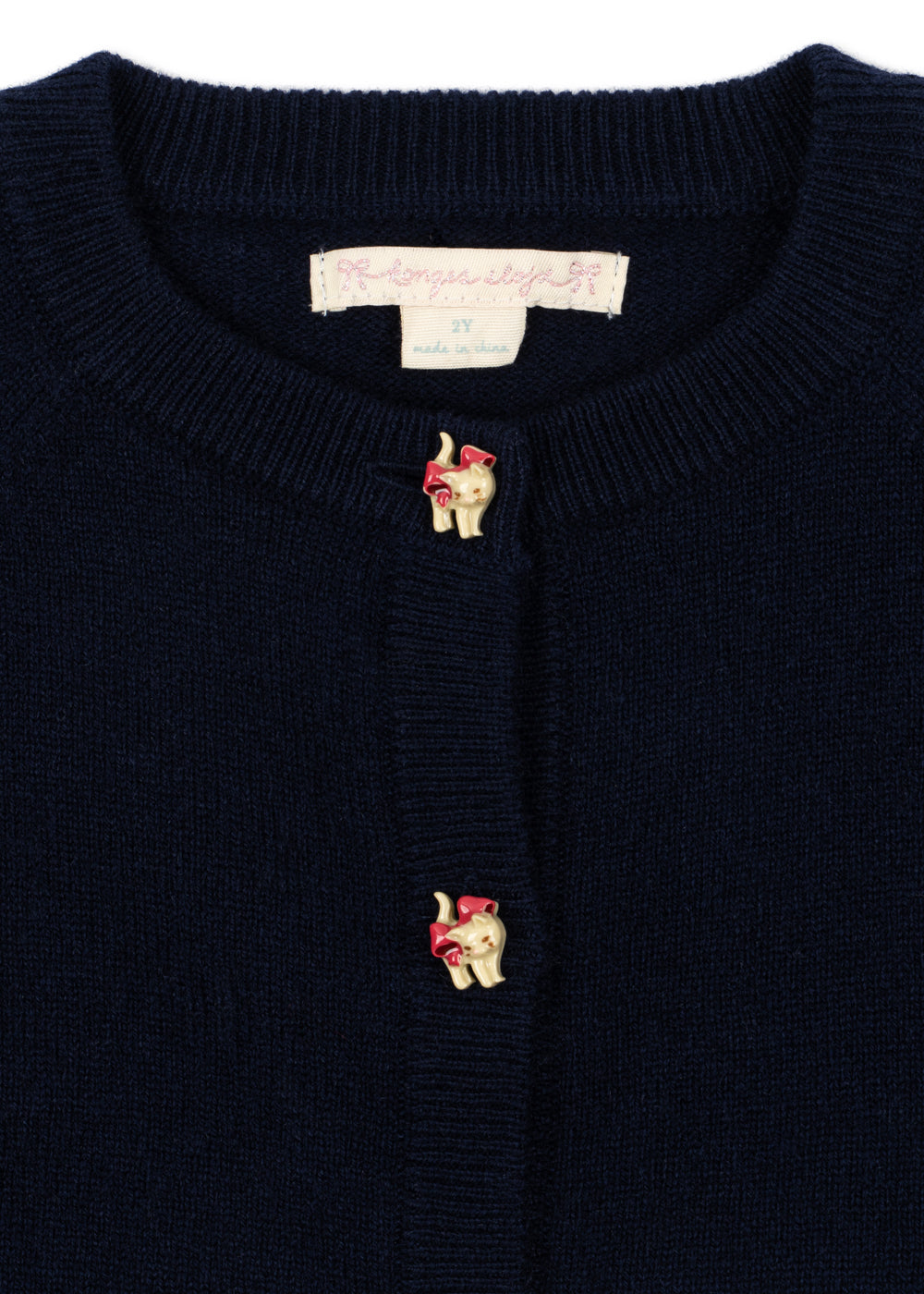Konges Sløjd Cattie Long Sleeves Wool Cardigan Navy