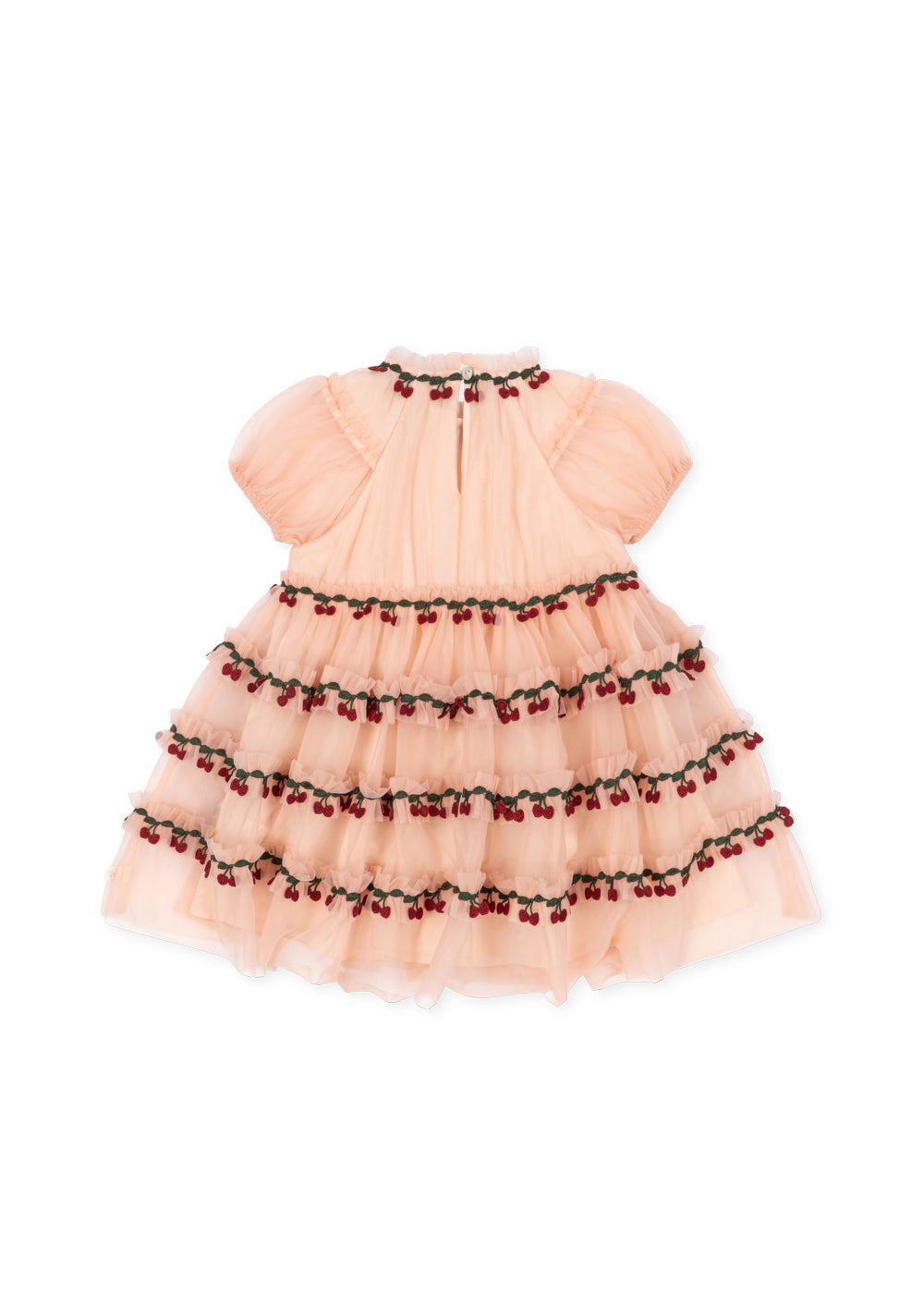 Konges Sløjd Joelle Cherry Short Sleeves Tulle Dress Evening Sand