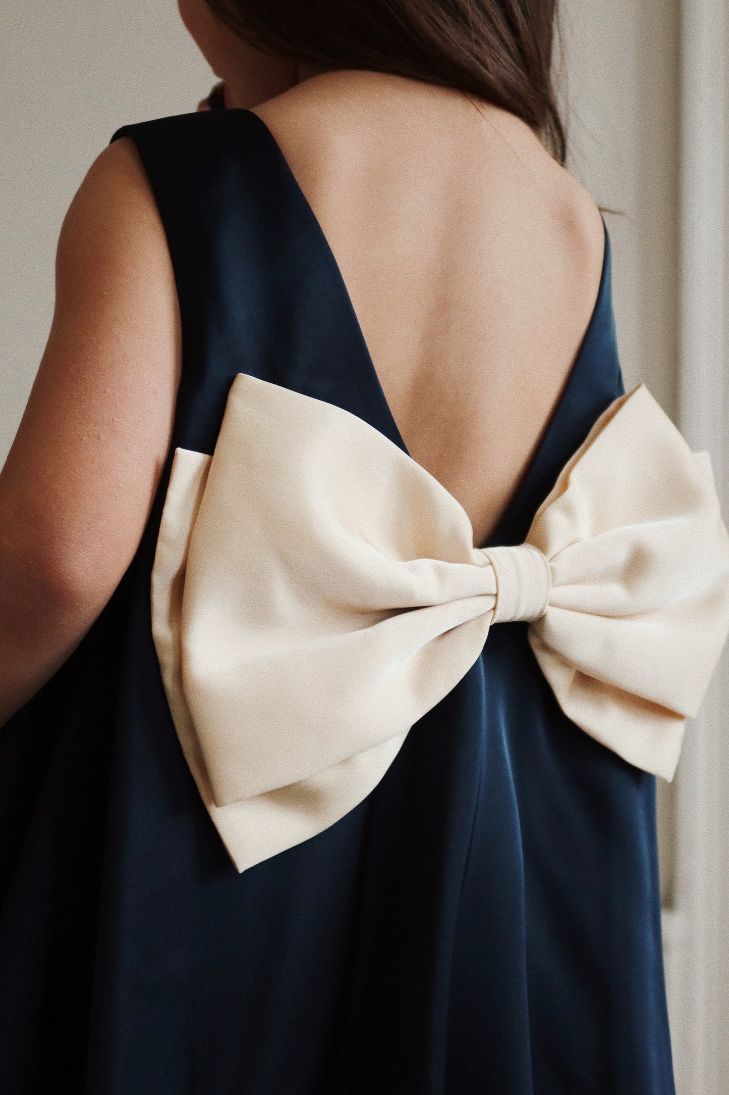 Konges Sløjd Sheena Sleeveless Bow Dress Navy