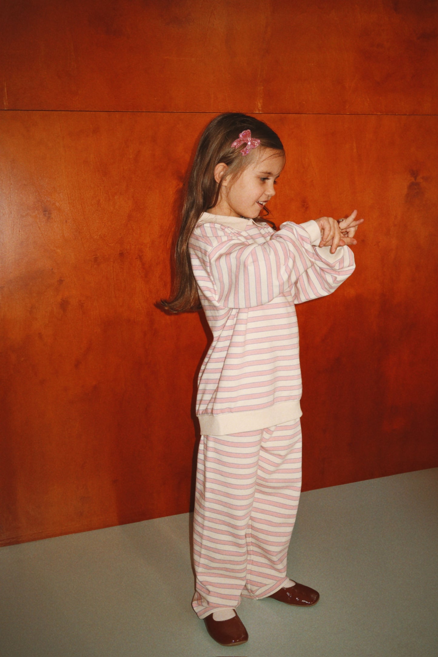 Konges Sløjd 2 Pack Sequin Bow Hair Clips Pink
