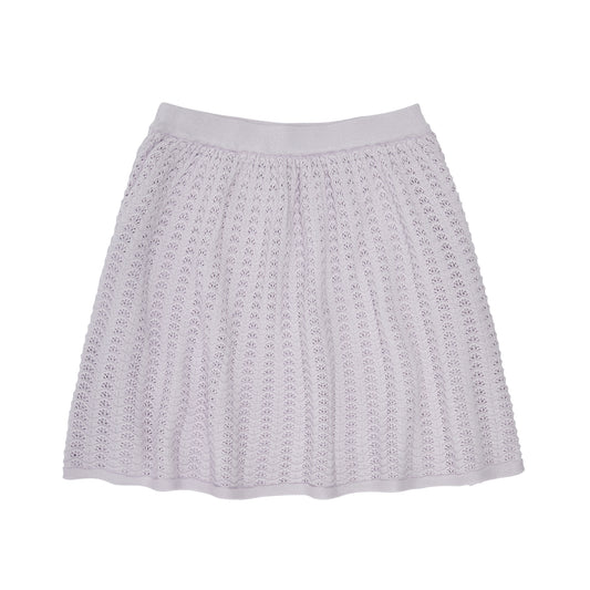 Organic Cotton Pointelle Skirt Ametyst