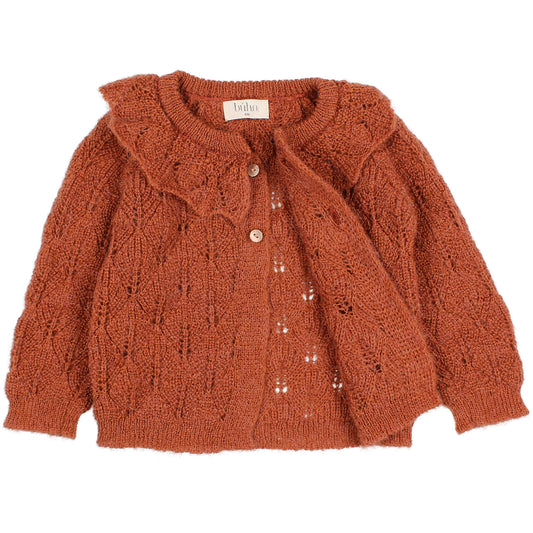 Baby Cardigan Rust
