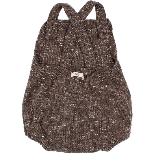 Baby Jacquard Romper Wood
