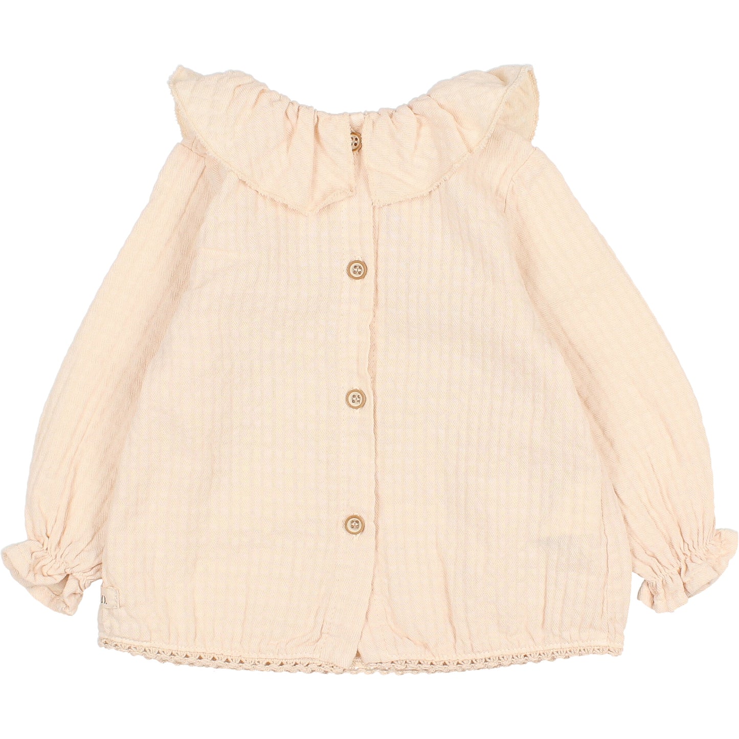 Baby Organic Cotton Sheer Check Blouse