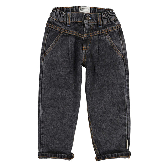 Washed Black Denim Trouser